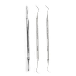 Precision dental surgical tools for effective oral care and procedures.